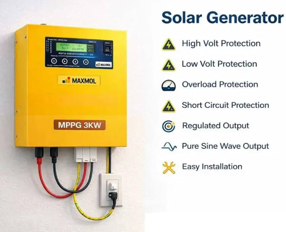 3KW DC to AC Solar Inverter (Battery Free) | Maxmol MPPG4003 Solar Generator Price in Bihar