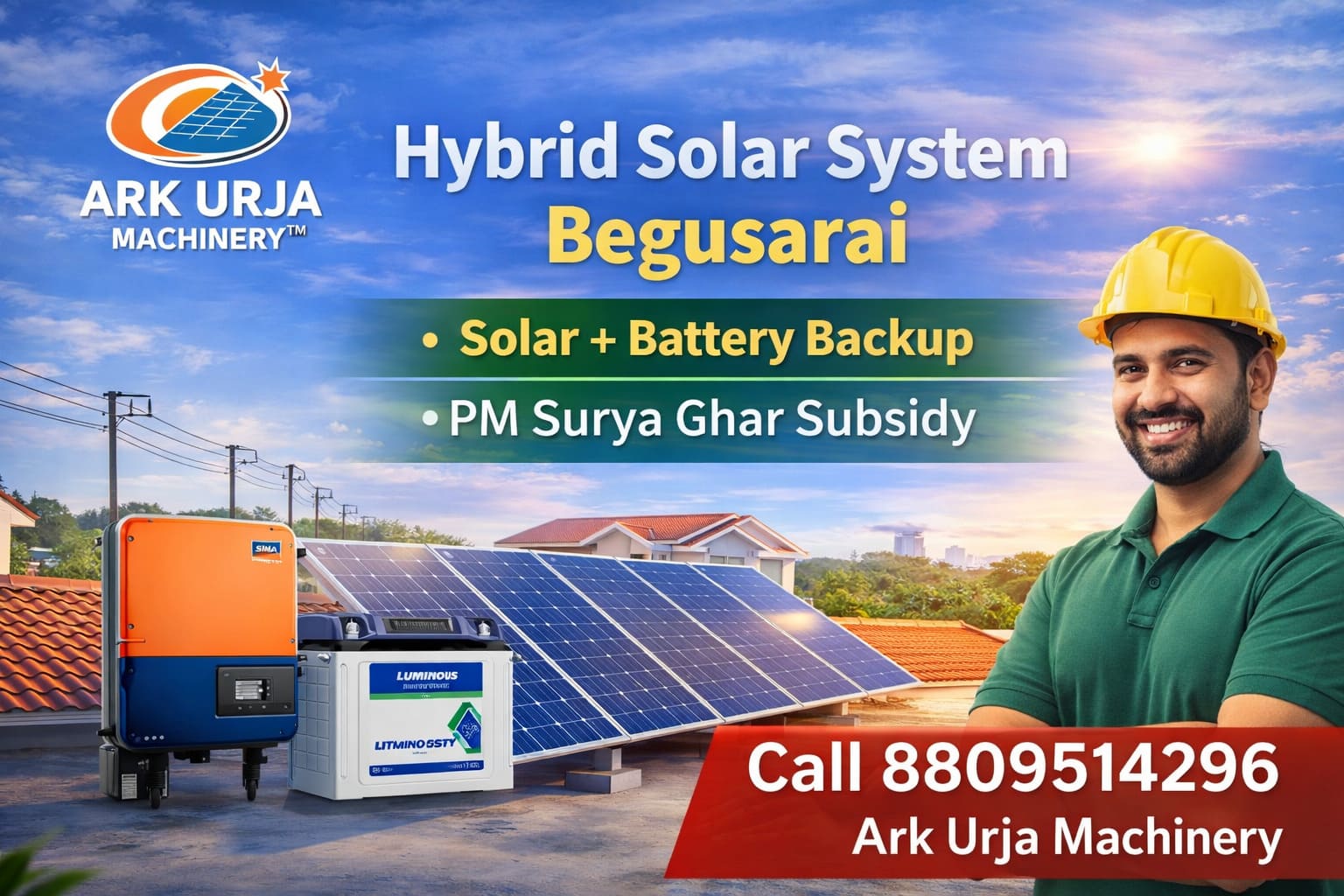 3KW Hybrid Solar System Price in Bihar (2026) – Battery Backup + Installation