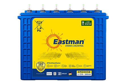 Eastman EM200SB Solar 200Ah Tall Tubular Battery