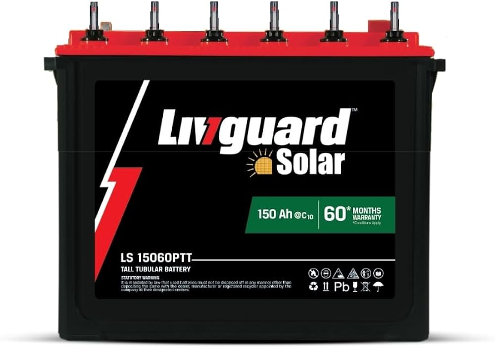Livguard LGSFI15060TT Inverter 150Ah Tall Tubular Battery